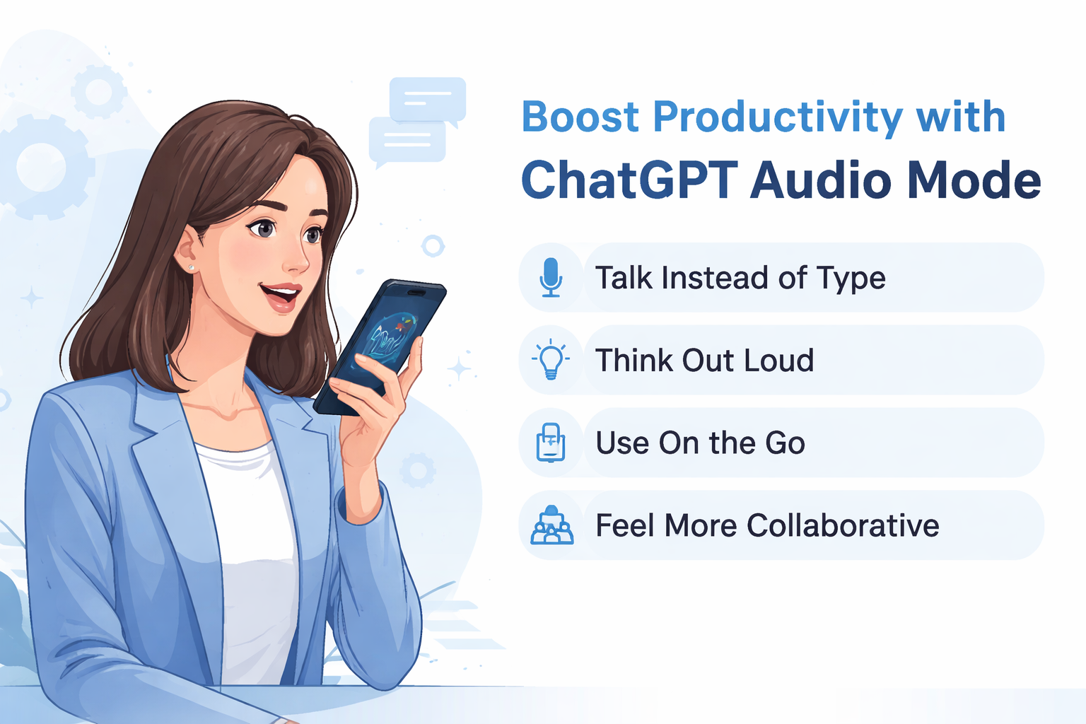 Why audio mode in ChatGPT improves productivity